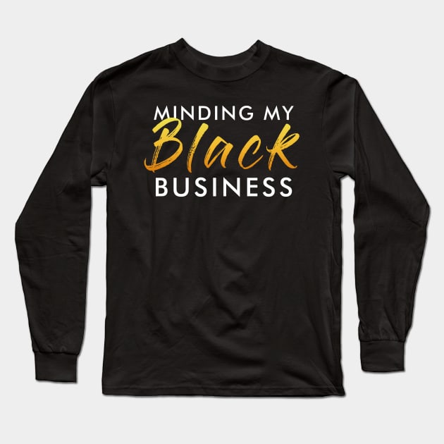 MMBB - White and Gold Long Sleeve T-Shirt by MMBBStore